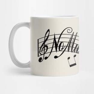 Staff notation -Black ver.- Mug